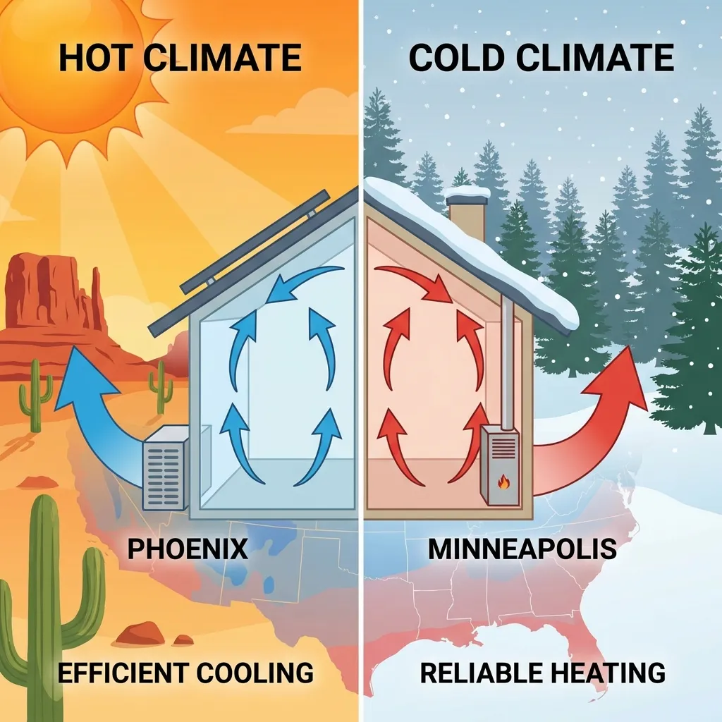 Hot vs Cold Climate HVAC Sizing